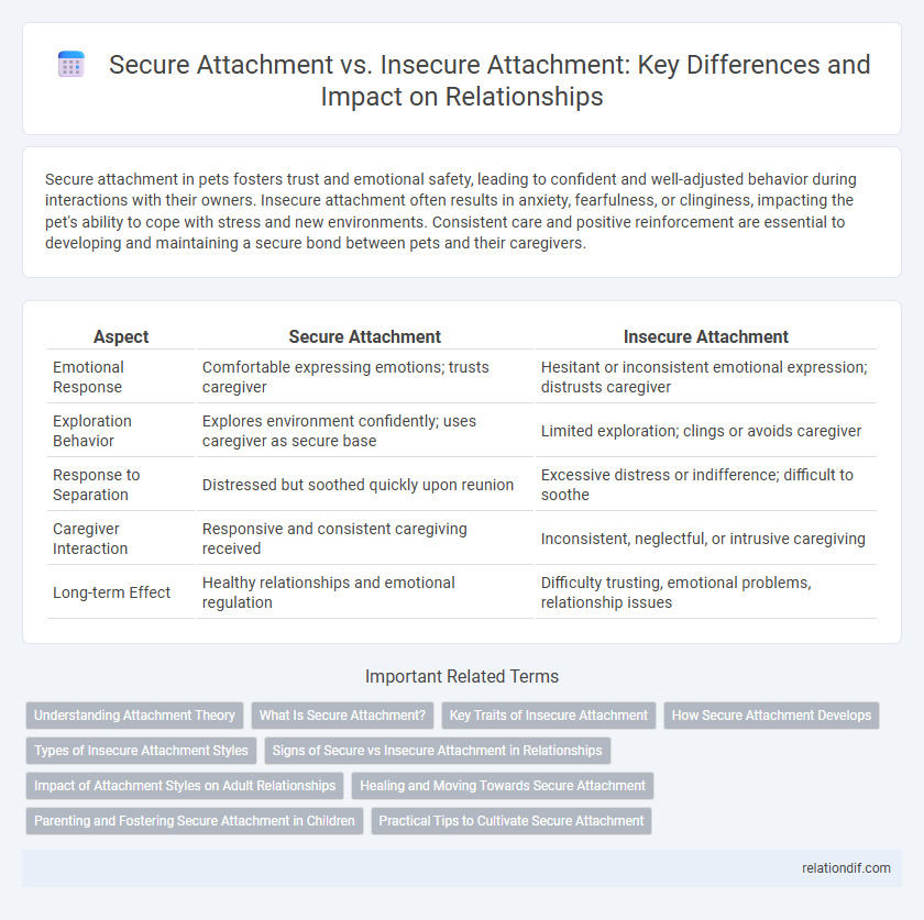 Secure Attachment vs. Insecure Attachment: Key Differences and Impact on Relationships