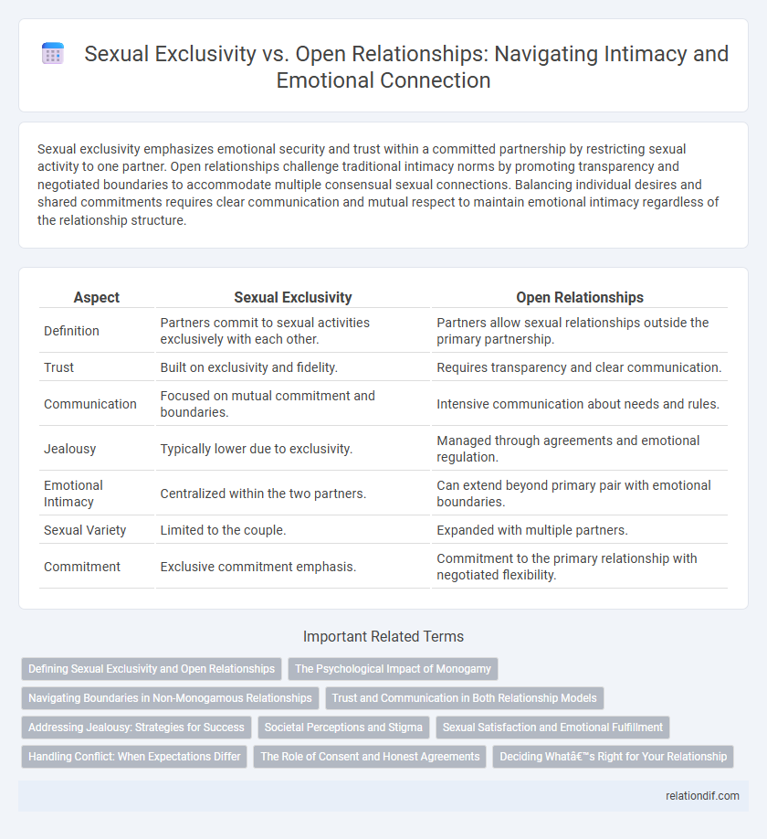 Sexual Exclusivity vs. Open Relationships: Navigating Intimacy and Emotional Connection