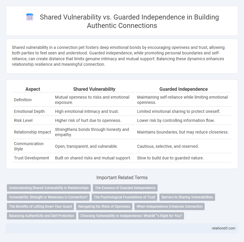 Shared Vulnerability vs. Guarded Independence in Building Authentic Connections