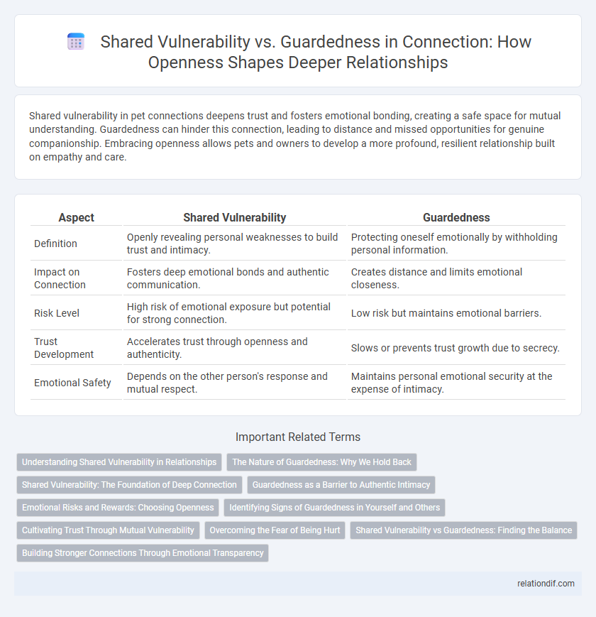 Shared Vulnerability vs. Guardedness in Connection: How Openness Shapes Deeper Relationships