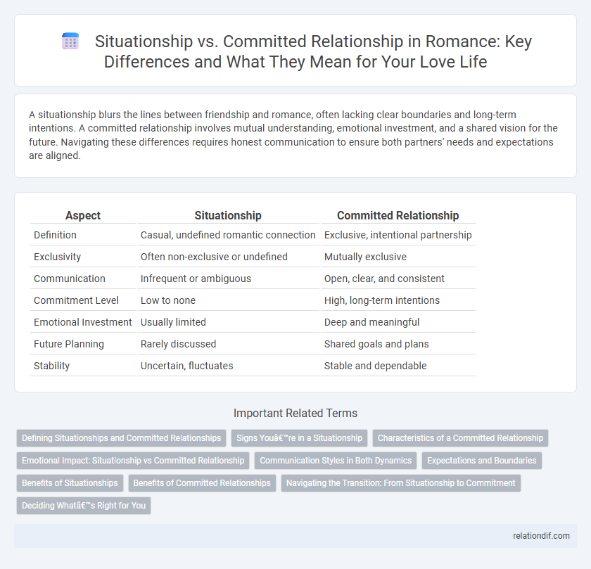 Situationship vs. Committed Relationship in Romance: Key Differences and What They Mean for Your Love Life