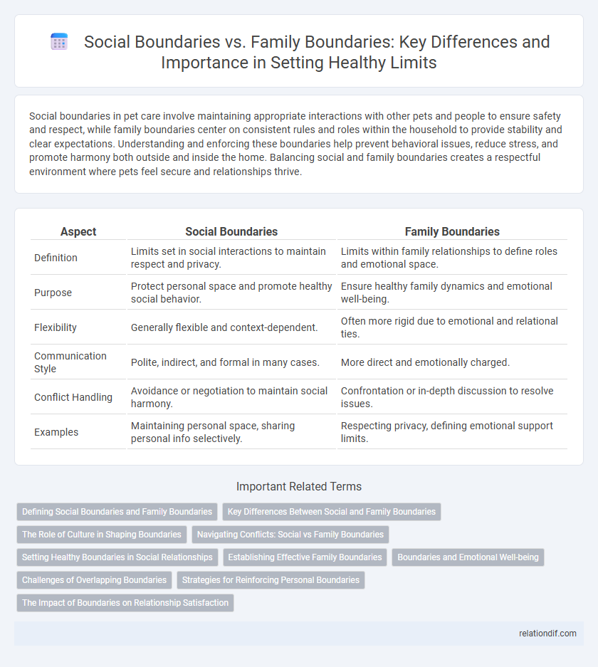 Social Boundaries vs. Family Boundaries: Key Differences and Importance in Setting Healthy Limits