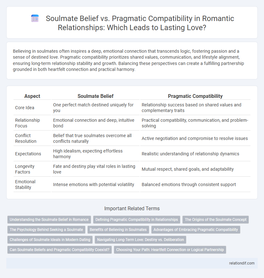 Soulmate Belief vs. Pragmatic Compatibility in Romantic Relationships: Which Leads to Lasting Love?