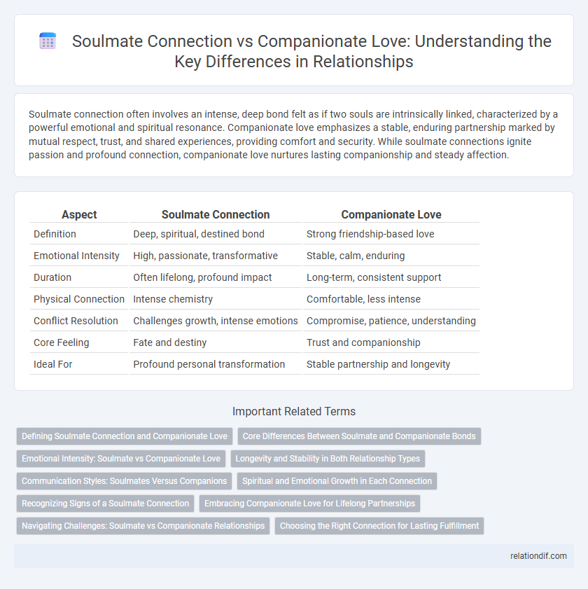 Soulmate Connection vs Companionate Love: Understanding the Key Differences in Relationships