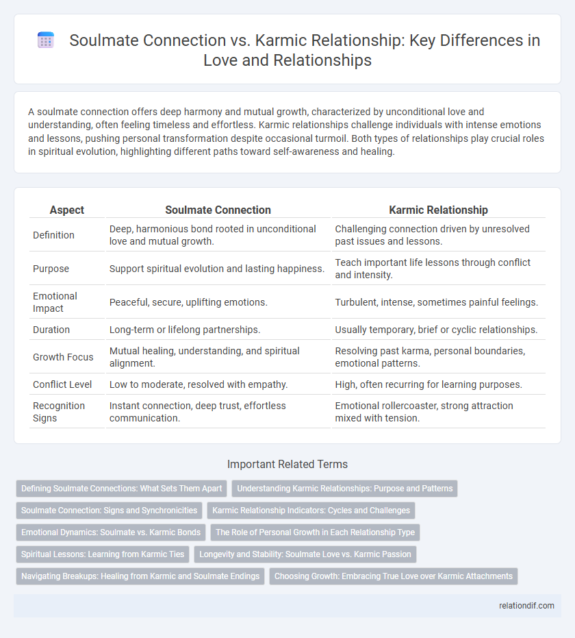 Soulmate Connection vs. Karmic Relationship: Key Differences in Love and Relationships