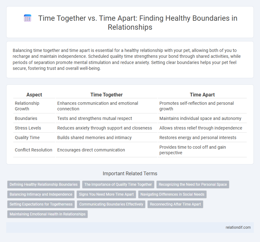 Time Together vs. Time Apart: Finding Healthy Boundaries in Relationships