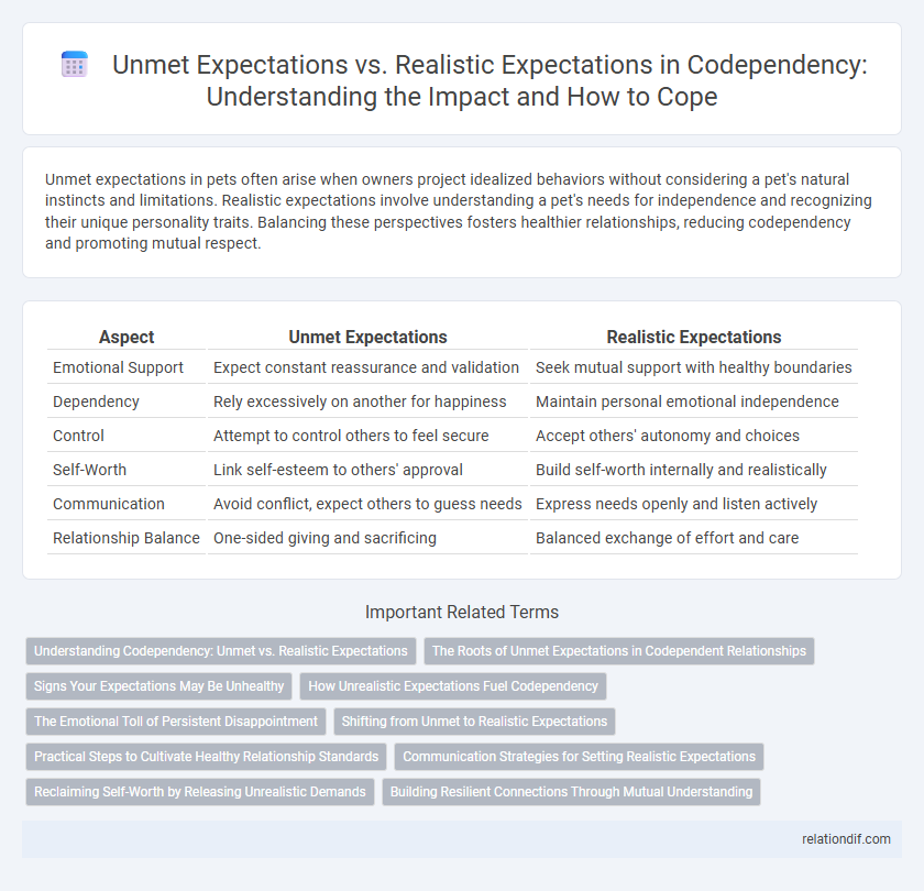 Unmet Expectations vs. Realistic Expectations in Codependency: Understanding the Impact and How to Cope
